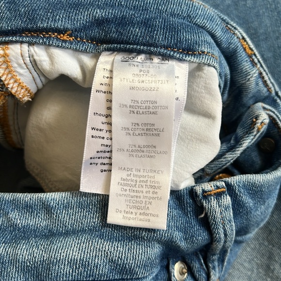Good American skinny cropped jeans. - Picture 5 of 7